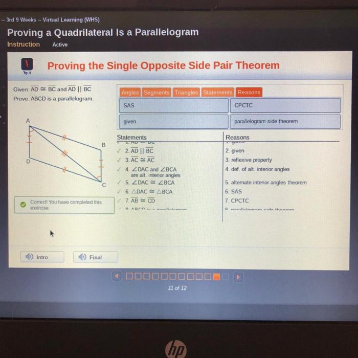 Prove abcd is a parallelogram