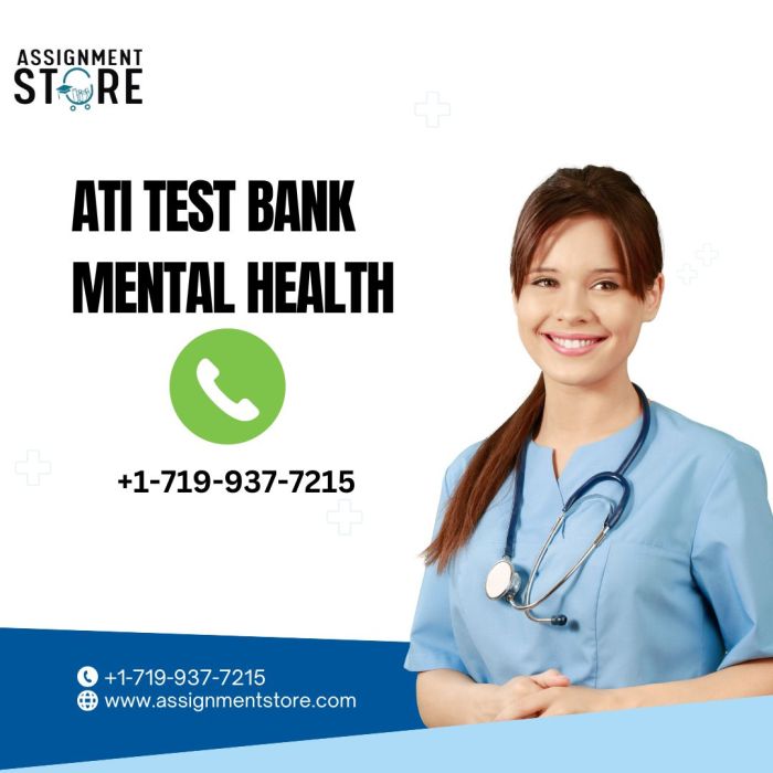 Mental health ati test bank