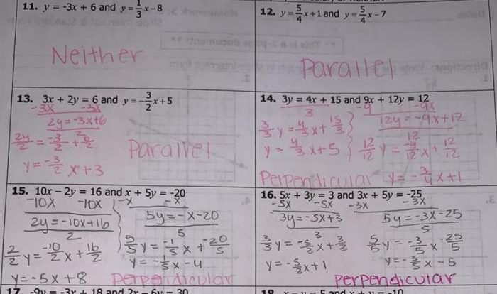 Geometry chapter 3 parallel and perpendicular lines answer key