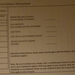 Calculate reconcile your checkbook answer key